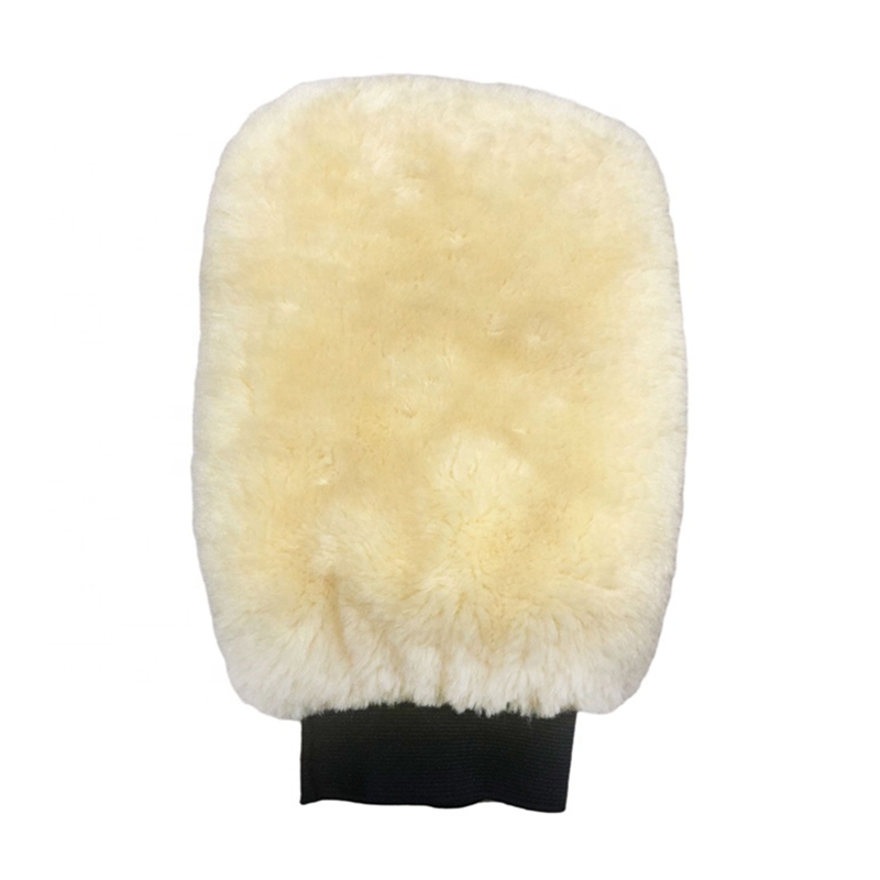 Microfiber Imiter Lambs Wool Bilrengøringsvask Mitt